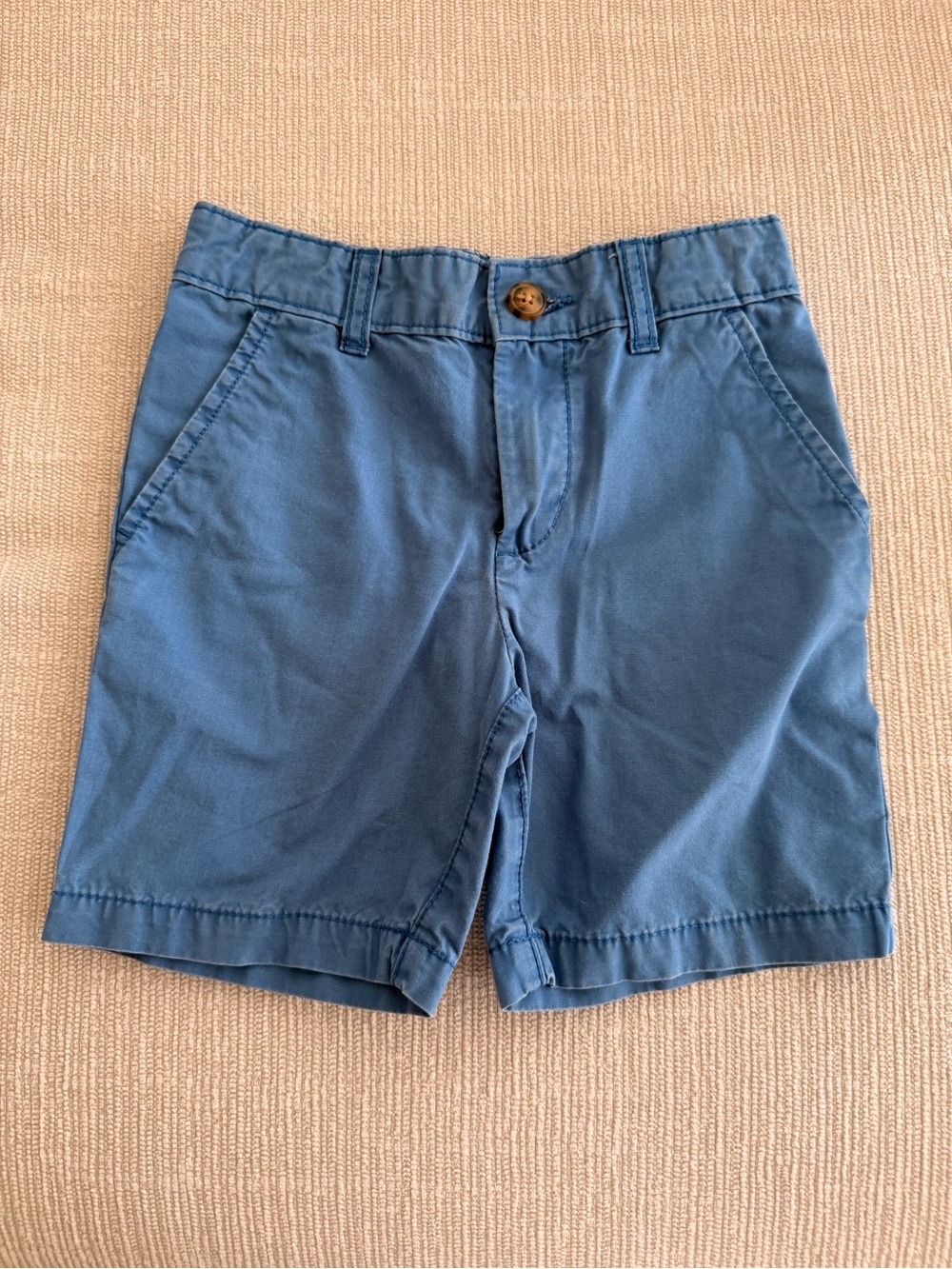 Carter's Slate Blue boy’s Flat-Front Cotton Shorts